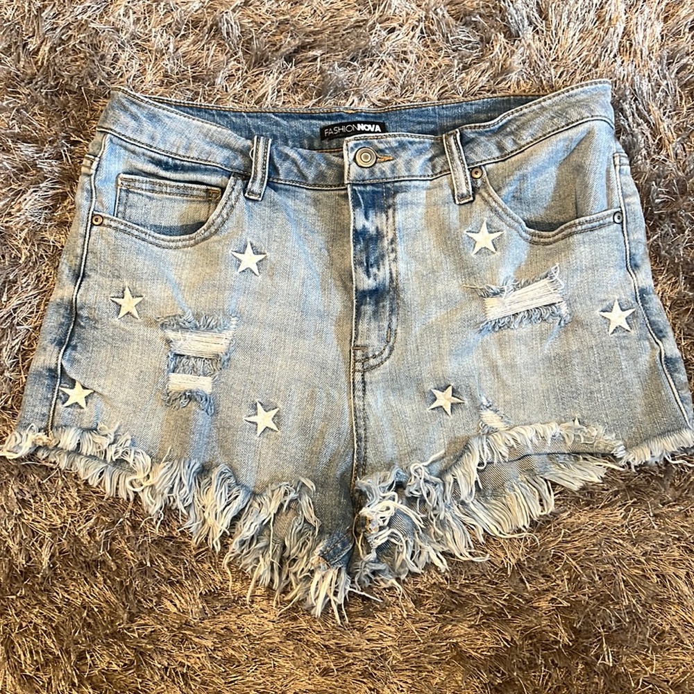 Denim shorts